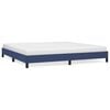 vidaXL Bettgestell ohne Matratze Blau 200x200 cm Stoff