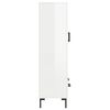 vidaXL Highboard Hochglanz-Wei&szlig; 69,5x31x115 cm Holzwerkstoff