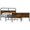 vidaXL Bettgestell ohne Matratze 120x200 cm Sonoma-Eiche Holzwerkstoff
