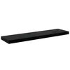 vidaXL Wandregale Schwebend 4 Stk. Hochglanz-Schwarz 90x23,5x3,8cm MDF