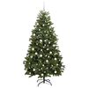 vidaXL K&uuml;nstlicher Weihnachtsbaum Gr&uuml;n 180 cm PVC und Metall