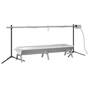 vidaXL Rotisserie-Grill Automatisch Edelstahl