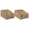 vidaXL LP Plattenbox 2 stk. Artisan-Eiche 23 x 33 x 16 cm