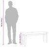 vidaXL Bank 110 cm Massivholz Gummibaum