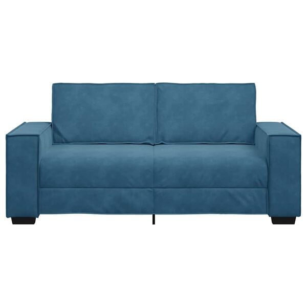 vidaXL 2-Sitzer-Sofa Blau 180x78x84 cm Samt