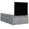 vidaXL Boxspringbett mit Matratze Hellgrau 120x190 cm Stoff