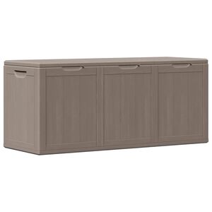vidaXL Garten-Aufbewahrungsbox 270 L Braun PP-Holzoptik