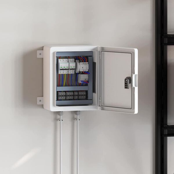 vidaXL Steuerungsschrank Grau 47 x 20 x 60 cm ABS Kunststoff