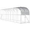 vidaXL H&uuml;hnerstall gegen die Wand Silber 800 x 150 x 215 cm