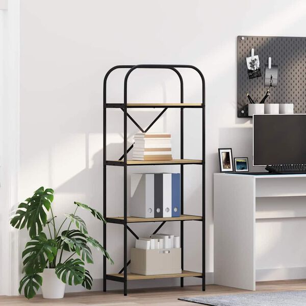 vidaXL B&uuml;cherregal Sonoma-Eiche 60 x 30 x 146 cm Holzwerkstoff