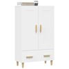 vidaXL Highboard Wei&szlig; 70x31x115 cm Holzwerkstoff