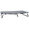 vidaXL Hundebett 105 x 65 x 18 cm Stahl Hellgrau