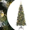 vidaXL K&uuml;nstlicher Weihnachtsbaum mit 300 LEDs mit St&auml;nder Gr&uuml;n 180 cm