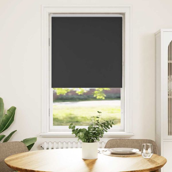 vidaXL Verdunkelungsrollo Schwarz 70x175 cm Stoffbreite 65,7 cm