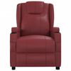 vidaXL Aufstehsessel Weinrot Kunstleder