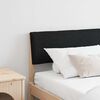 vidaXL Gepolstertes Kopfteil Schwarz 200 cm Massives Kiefernholz