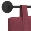 vidaXL H&auml;ngevorderseite Wandmontiert Uni Weinrot 110 x 55 x 5 cm Stoff