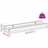 vidaXL Wandregal mit Regal 4 pcs Braun 40 x 9 x 3 cm Holzwerkstoff