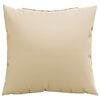 vidaXL Zierkissen 4 Stk. Beige 40x40 cm Stoff