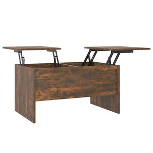 vidaXL Couchtisch R&auml;uchereiche 80x50x42,5 cm Holzwerkstoff
