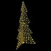 vidaXL Weihnachtsbaum mit 240 LEDs Warmes Wei&szlig; 180 cm Rattan