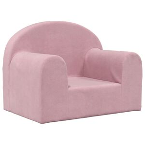 vidaXL Kindersofa Rosa Weich Pl&uuml;sch