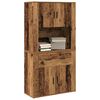 vidaXL Highboard mit Schubladen Altholz 80 x 33 x 150 cm Holzwerkstoff