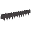 vidaXL Raseneinfassung 10 pcs 103 x 20 cm Stahl Schwarz