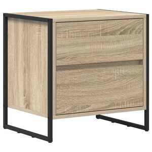 vidaXL Nachttisch Sonoma 50 x 39,5 x 50 cm Holzwerkstoff