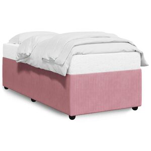 vidaXL Bettgestell Rosa 90x190 cm Samt