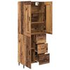 vidaXL Highboard mit Schubladen 2 pcs Altholz Holzwerkstoff