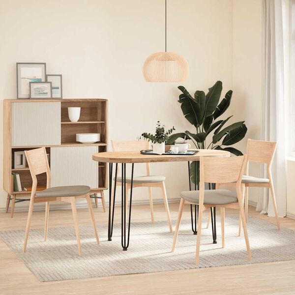 vidaXL Haarnadelbeine für Konsolentische 4 Stk. Schwarz 72 cm Massivstahl