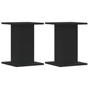 vidaXL Pflanzenst&auml;nder 2 Stk. Schwarz 30x30x40 cm Holzwerkstoff