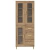 vidaXL Highboard Artisan-Eiche 69,5 x 34 x 180 cm Holzwerkstoff