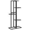 vidaXL Blumenst&auml;nder 5-Etagen 43x22x98 cm Schwarz Metall