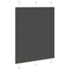 vidaXL Plissee Schwarz 105x100 cm Stoffbreite 104,4 cm Polyester