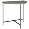 vidaXL Gartentisch Grau 80x50x75 cm Poly Rattan