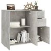 vidaXL Sideboard Betongrau 91x29,5x75cm Holzwerkstoff
