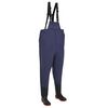 vidaXL Wathose mit Stiefeln PVC-beschichtetes Polyester Gr&ouml;&szlig;e 39 Blau