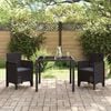 vidaXL Gartenstuhl 2 pcs Braun 53 x 49 x 85 cm PP