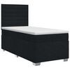 vidaXL Boxspringbett mit Matratze Schwarz 80 x 200 cm Stoff