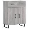 vidaXL Highboard Grau Sonoma 69,5x34x180 cm Holzwerkstoff