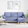 vidaXL Sofa Set mit Kissen Jeans blau 173 x 131 x 67 cm Polyester