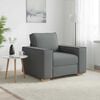 vidaXL Sofa Stuhl Dunkelgrau 60 cm Stoff