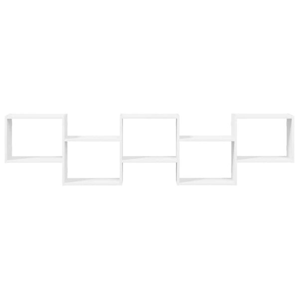 vidaXL W&uuml;rfelregal 5 F&auml;cher Wei&szlig; Holzwerkstoff