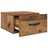 vidaXL Nachttisch mit Schubladen Altholz 35 x 35 x 20 cm Holzwerkstoff
