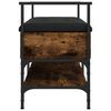 vidaXL Schuhbank Räuchereiche 85,5x42x57,5 cm Holzwerkstoff