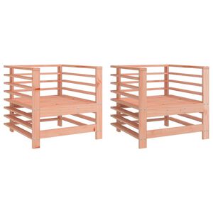vidaXL Gartenst&uuml;hle 2 Stk. Massivholz Douglasie