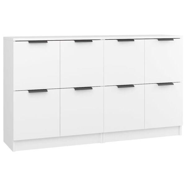 vidaXL Sideboards 2 Stk. Weiß 60x30x70 cm Holzwerkstoff