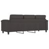 vidaXL 3-Sitzer-Sofa Grau 180 cm Kunstleder